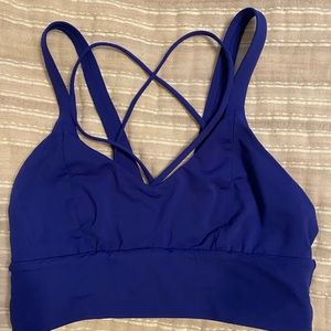Lululemon blue strappy bra